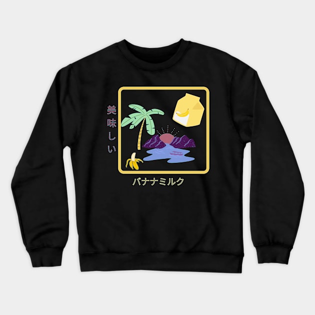 Tropical banana milk Crewneck Sweatshirt by In Asian Spaces